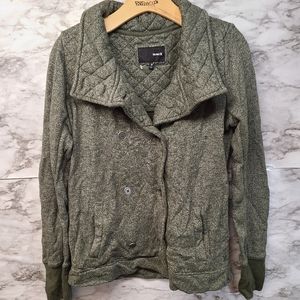 Hurley Woman S Long Oversized Sweater Button Up Hu